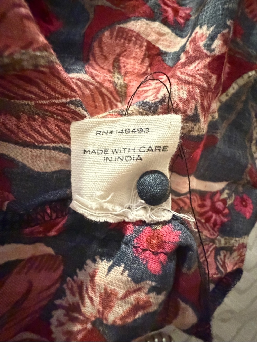 Doen Rust and Black Floral Tie-Front Maxi Dress - Picture 9 of 10